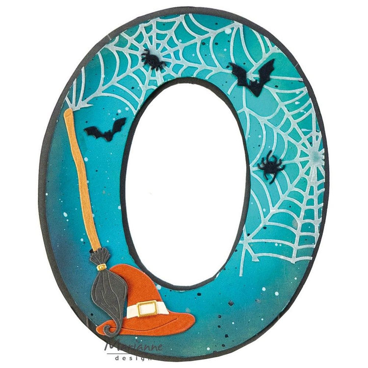 Marianne design • craft stencil letter o (oma en opa dag)