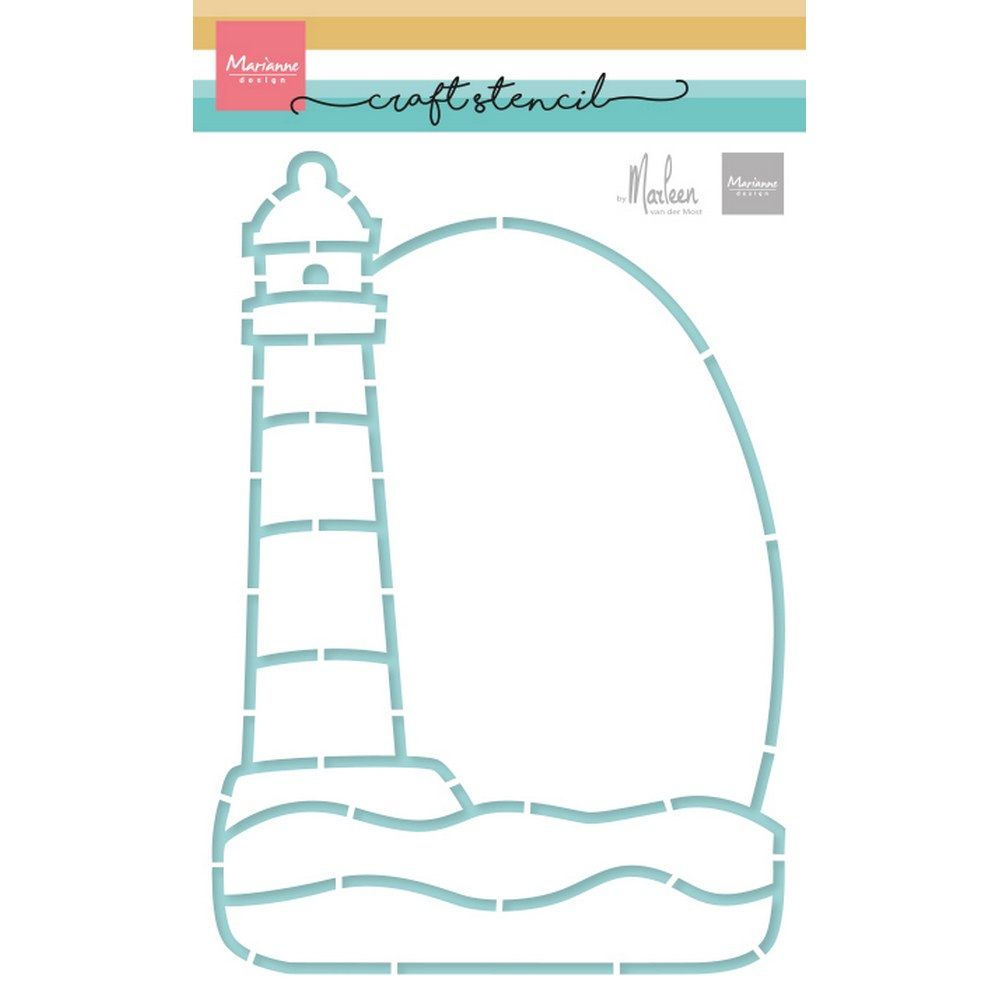 Marianne design • craft stencil lighthouse by marleen