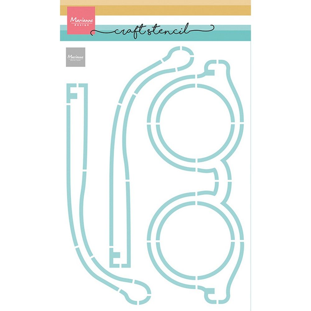 Marianne design • craft stencil glasses