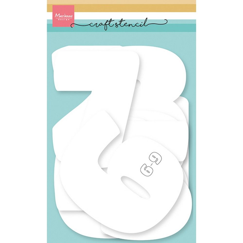 Marianne design • stencils numbers 12 cm