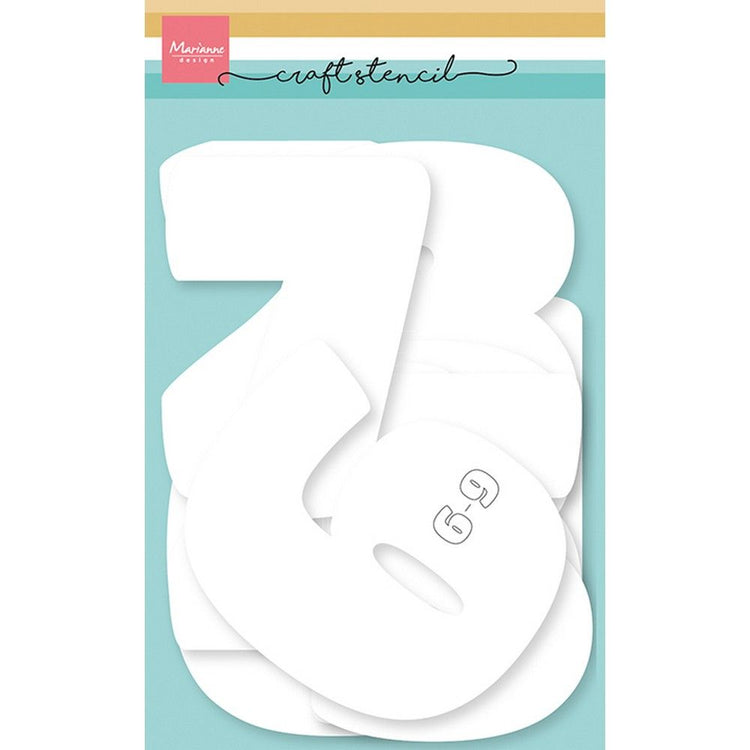 Marianne design • stencils numbers 12 cm