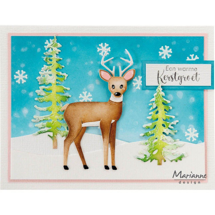 Marianne design • mask stencil mountain scenery