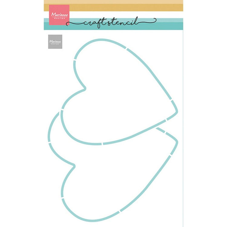 Marianne design • stencils craft stencil 2 hearts