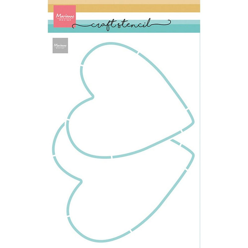 Marianne design • stencils craft stencil 2 hearts