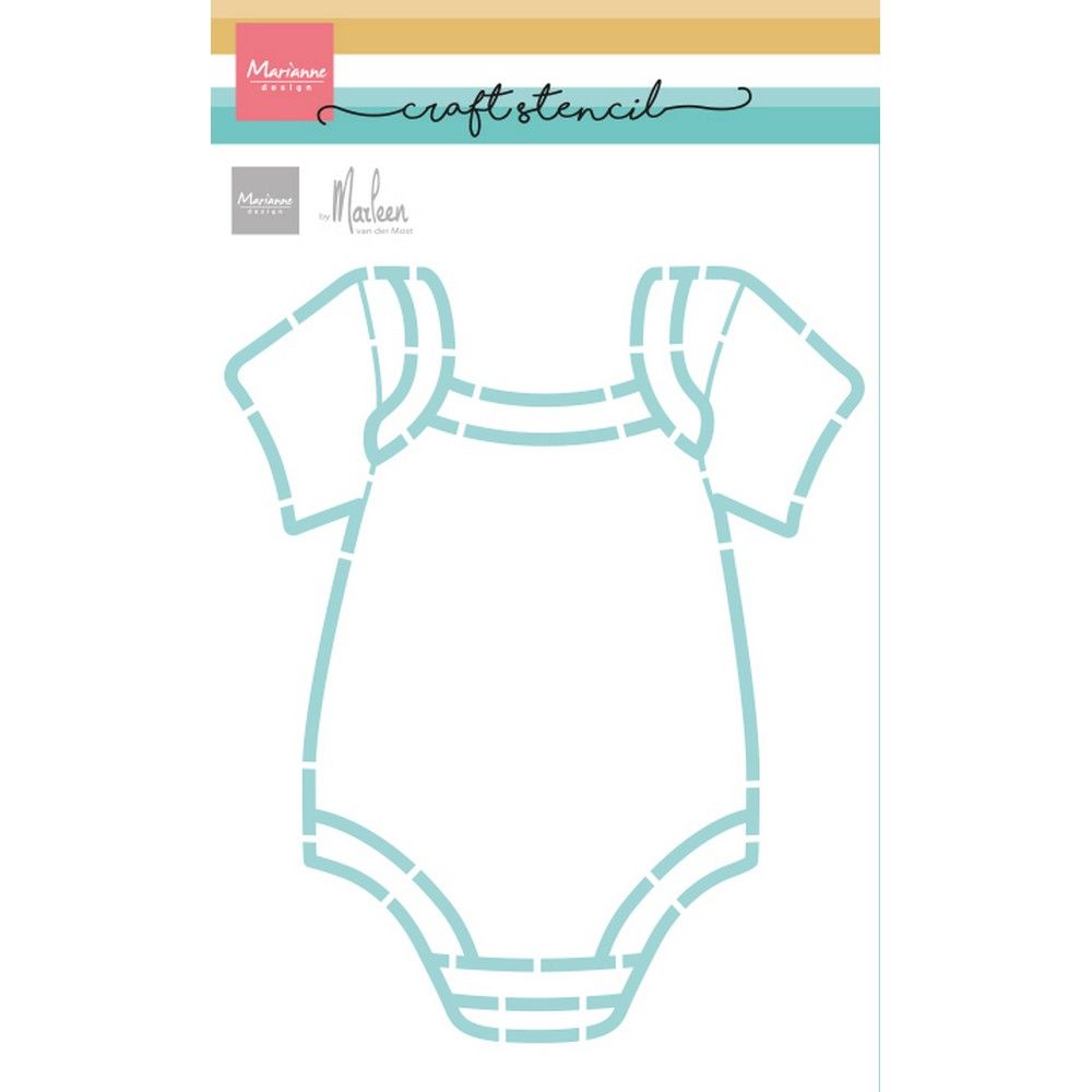 Marianne design • craft stencil onesie by marleen