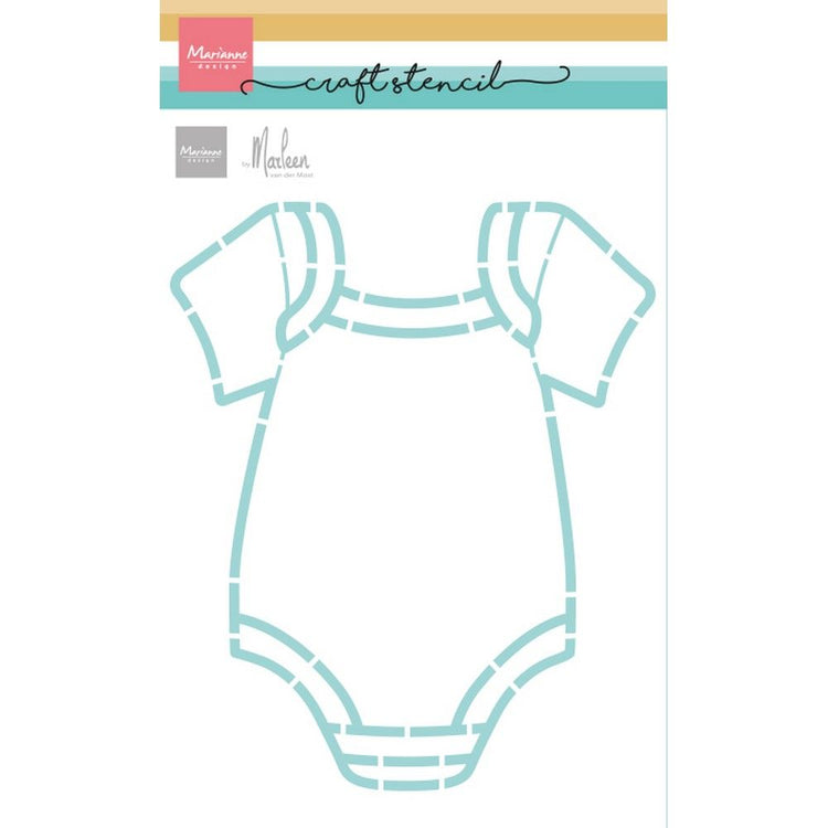 Marianne design • craft stencil onesie by marleen