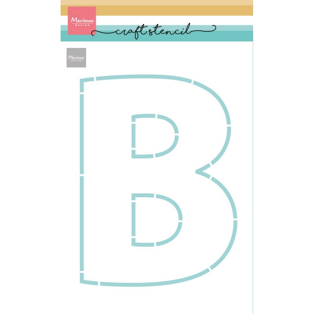 Marianne design • craft stencil letter b
