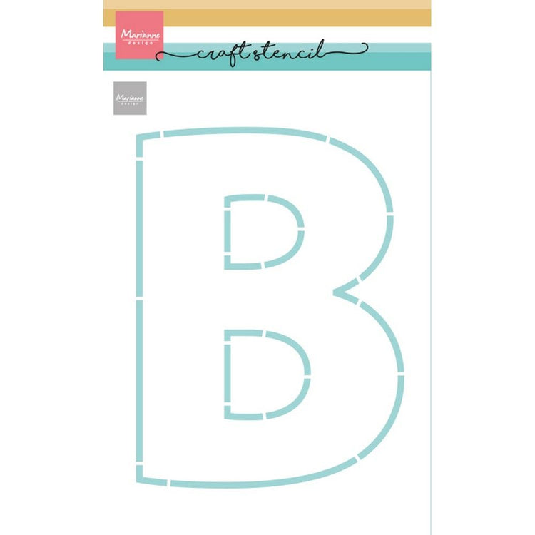 Marianne design • craft stencil letter b