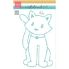 Marianne design • craft stencil sitting cat by marleen