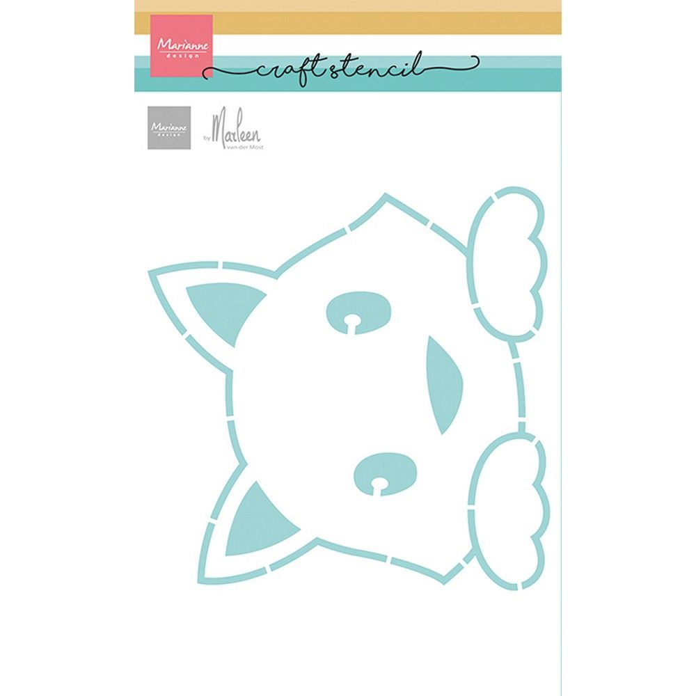Marianne design • craft stencil cat by marleen