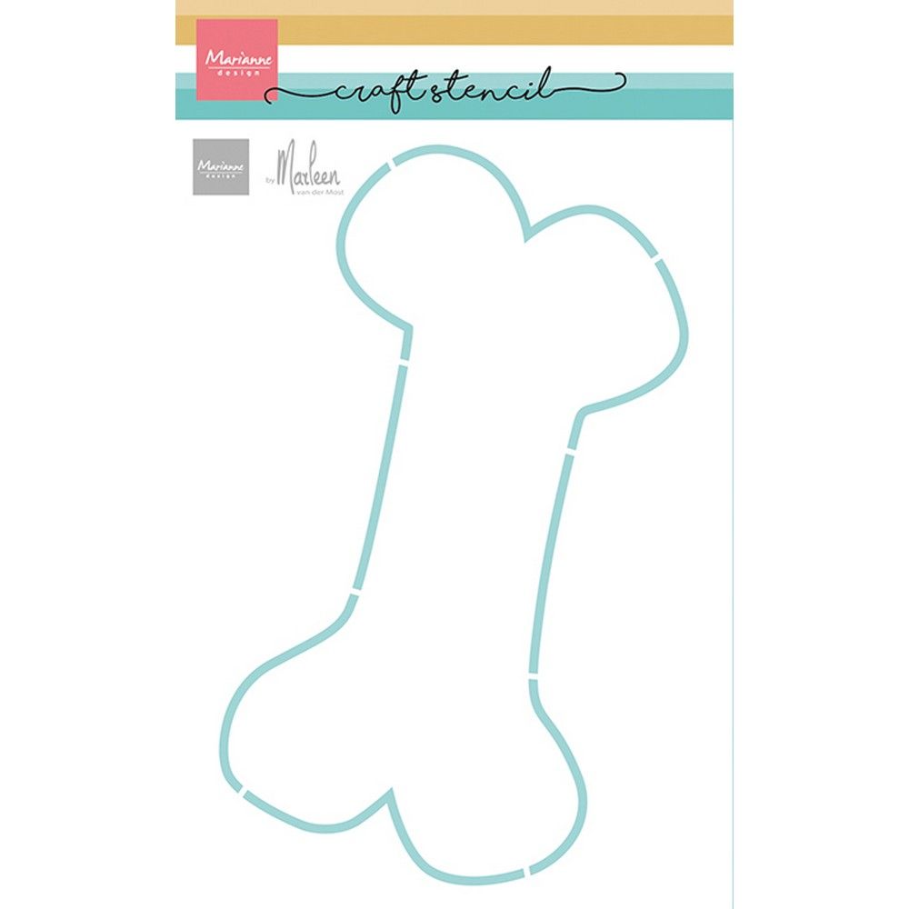 Marianne design • craft stencil dog bone by marleen