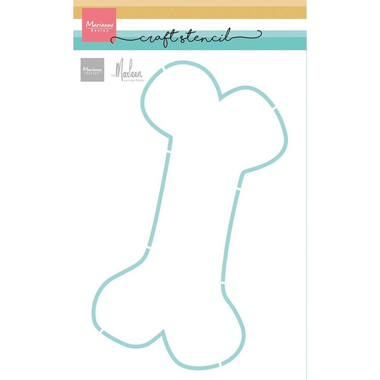 Marianne design • craft stencil dog bone by marleen