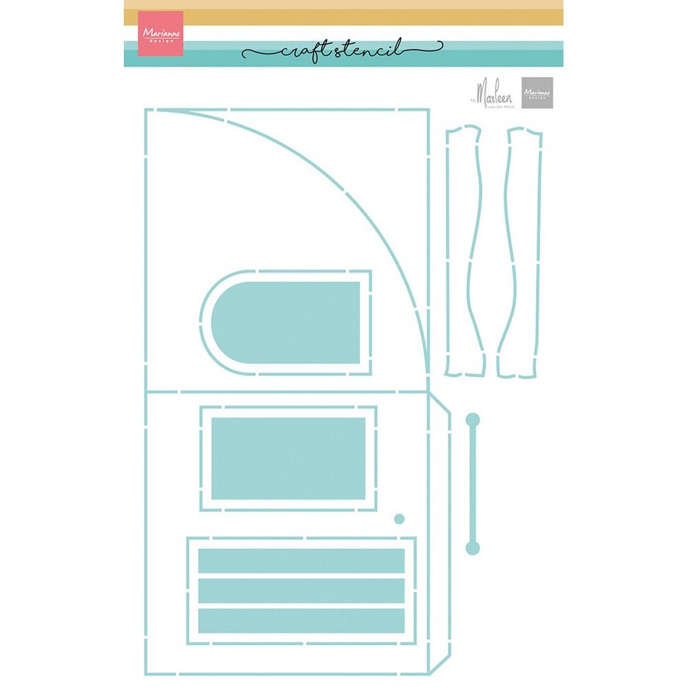 Marianne design • craft stencil a4 create a room by marleen