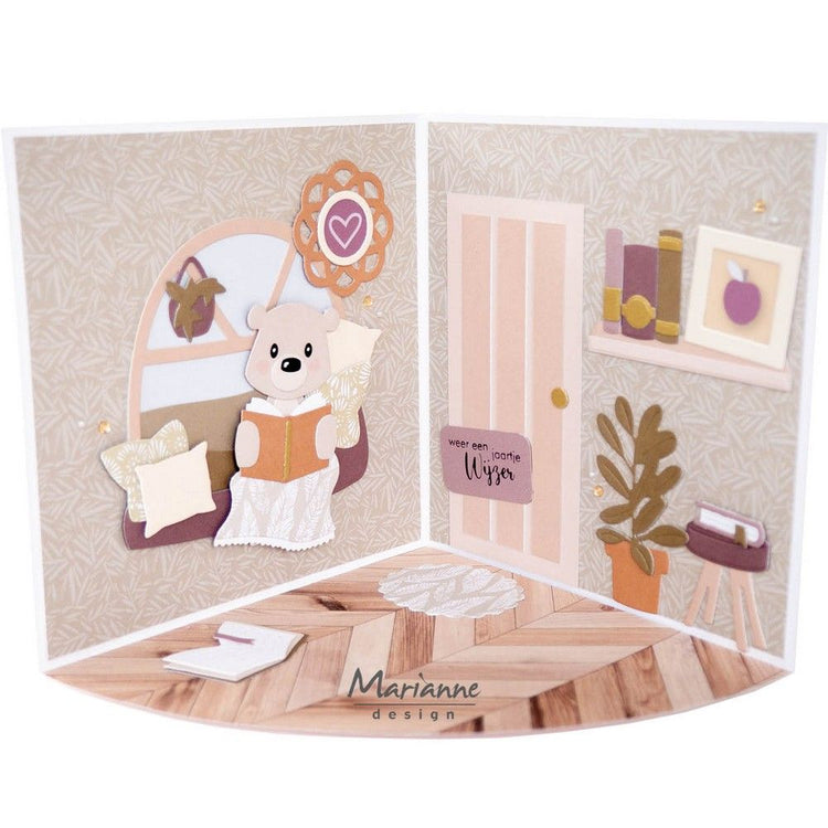 Marianne design • craft stencil a4 create a room by marleen