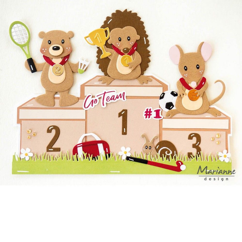 Marianne design • craft stencil winner's podium