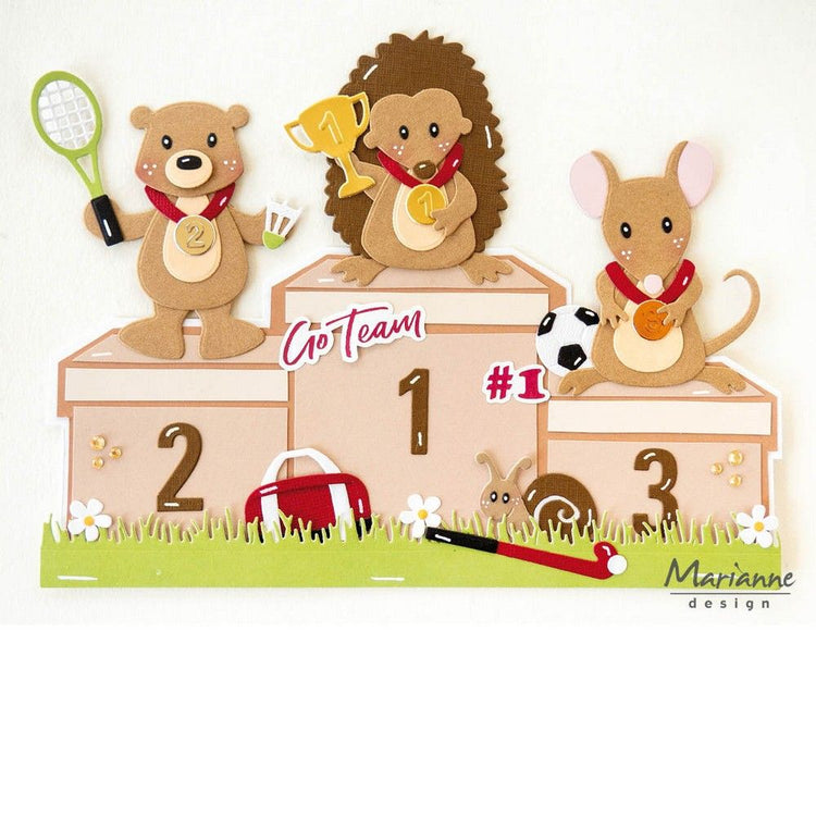 Marianne design • craft stencil winner's podium