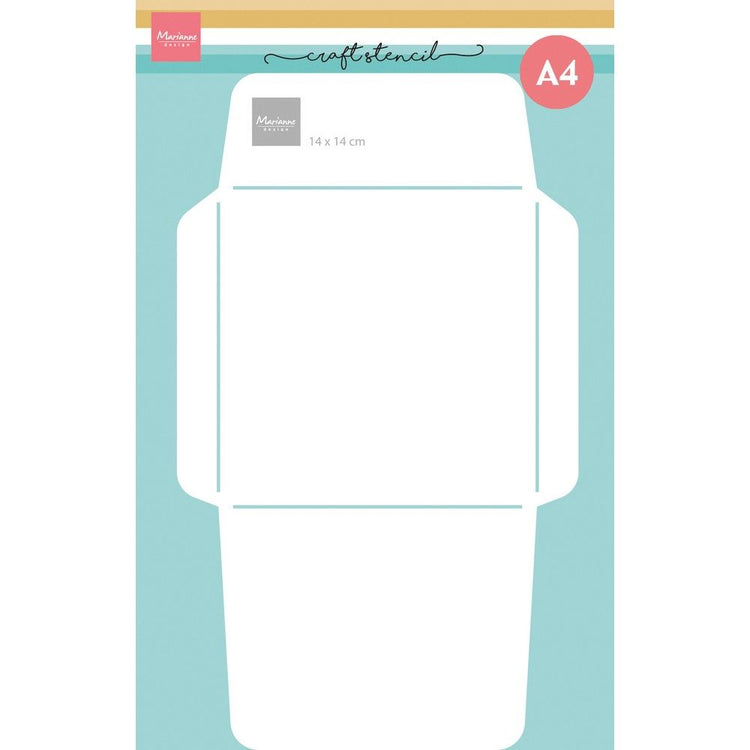 Marianne design • craft stencil envelope 14x14cm