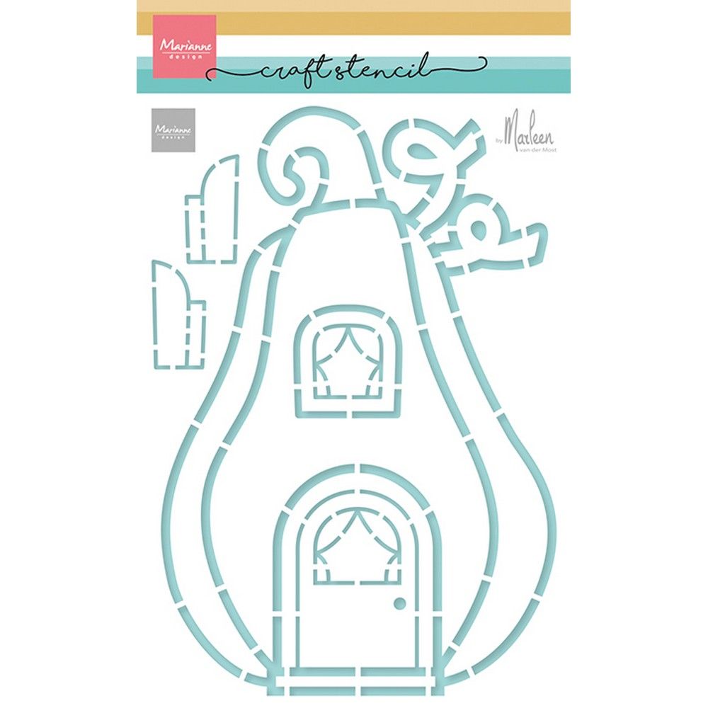 Marianne design • stencils craft stencil pumpkin cottage by marleen