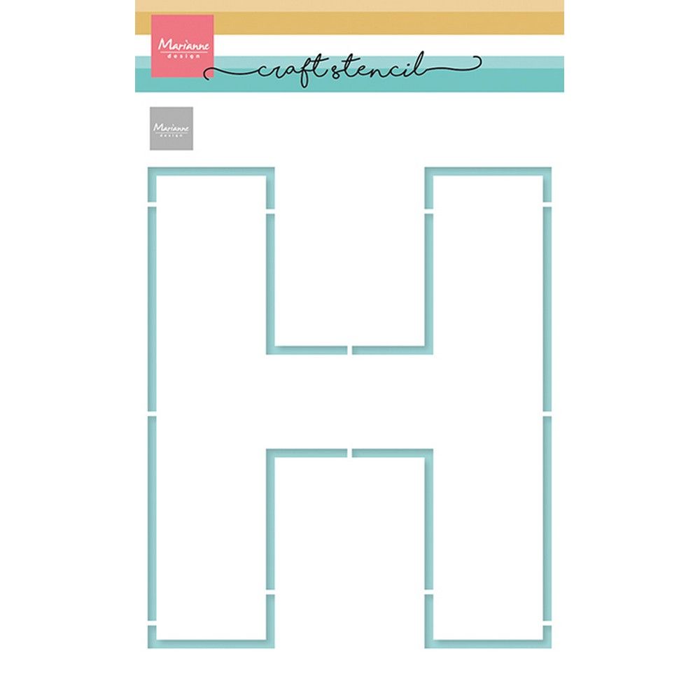 Marianne design • stencils craft stencil h letter