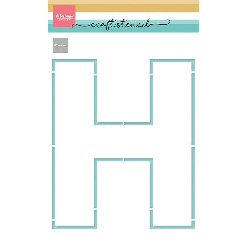 Marianne design • stencils craft stencil h letter