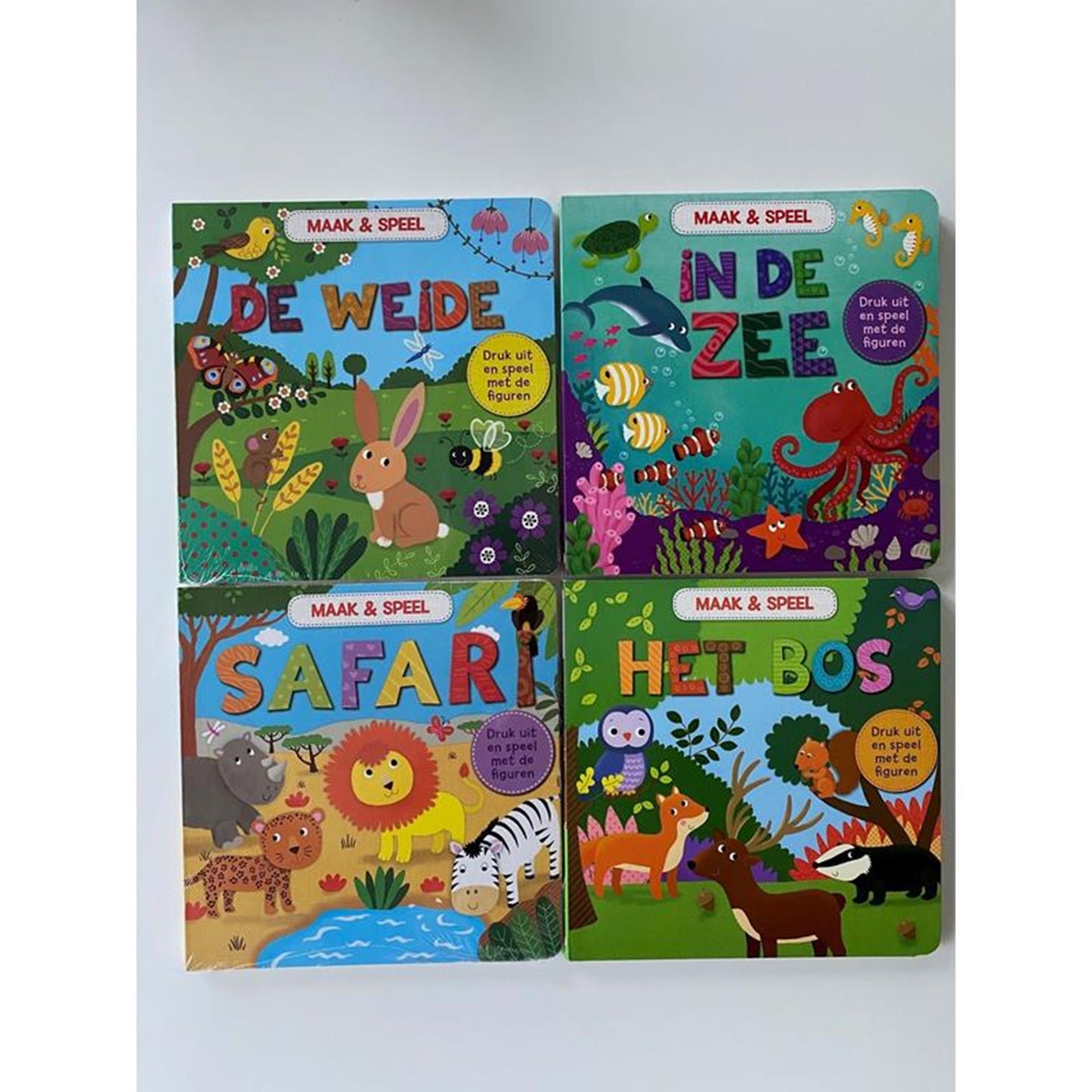 Kartonboek maak speel 22x22cm