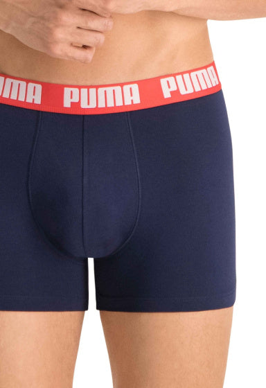 Puma Basic Boxershort Heren (Pack of 2) Grijs Blauw maat XL