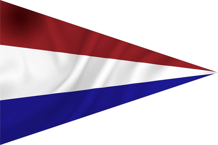 Dokkumer vlaggen centrale puntvlag nederland 20x30 cm spun-poly