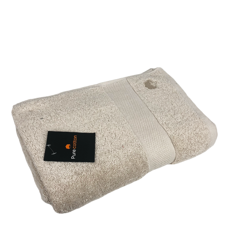 Pure cotton maxi badhanddoek taupe 100x150cm