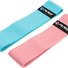 Pure2improve Weerstandsbanden polyester blauw roze 2 stuks