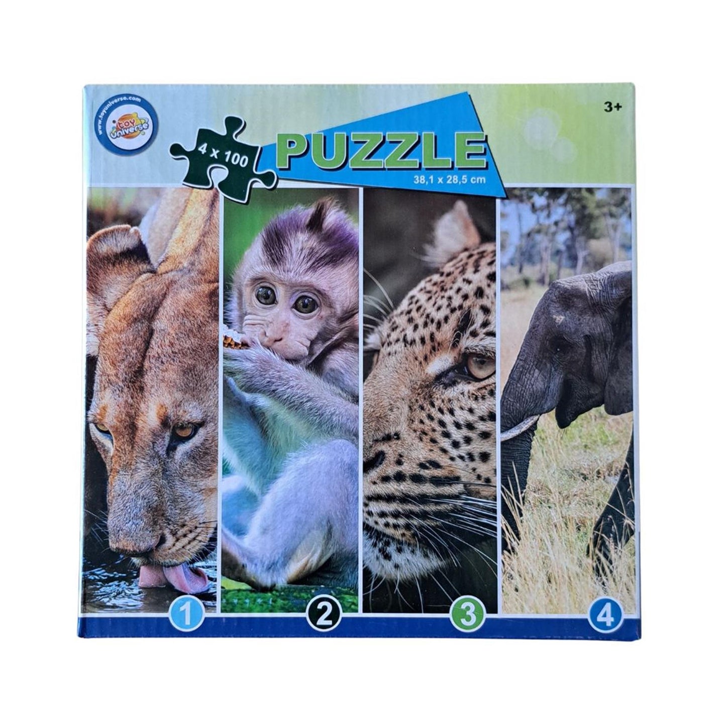 Toy universe puzzel 4x 100pcs 38x28,5cm