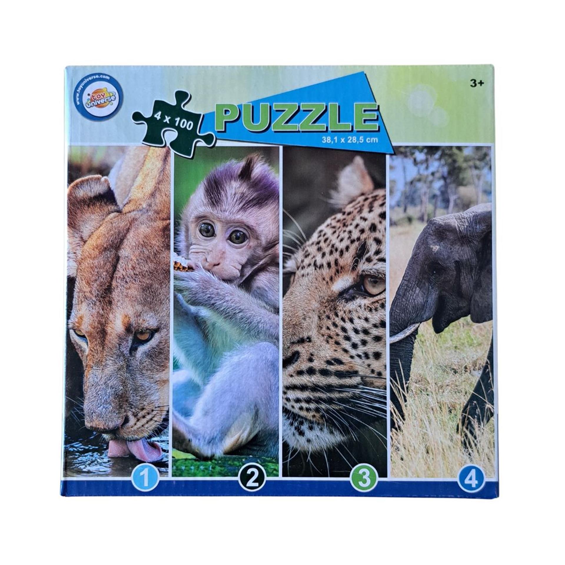 Toy universe puzzel 4x 100pcs 38x28,5cm