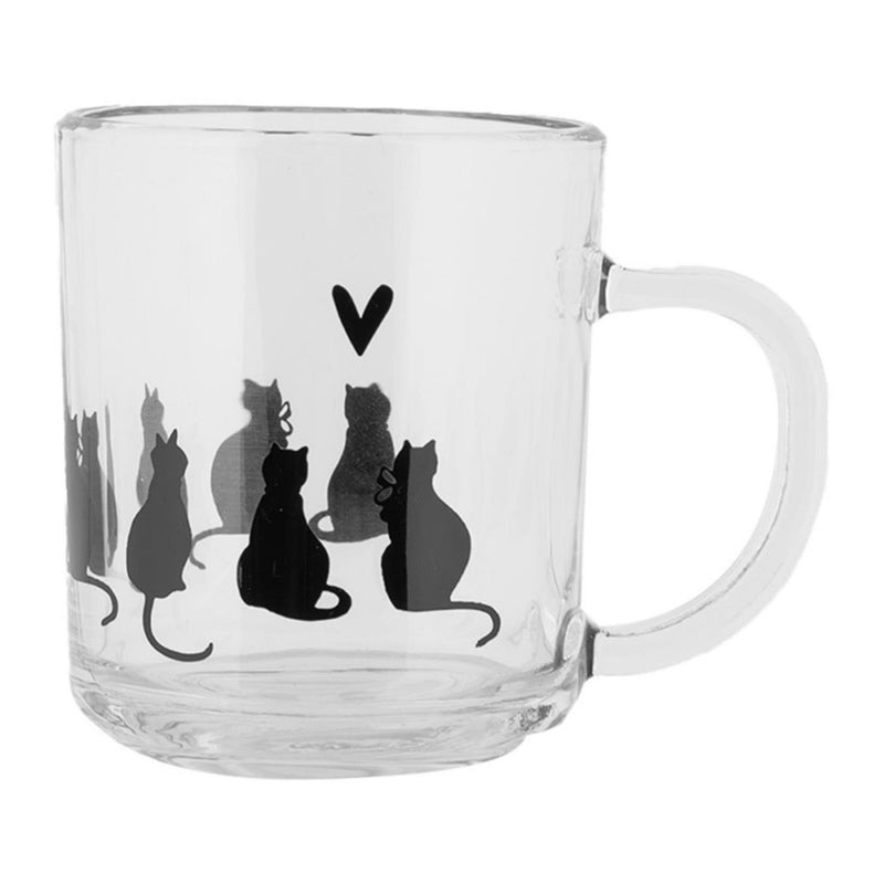Clayre eef theeglas katten 200ml