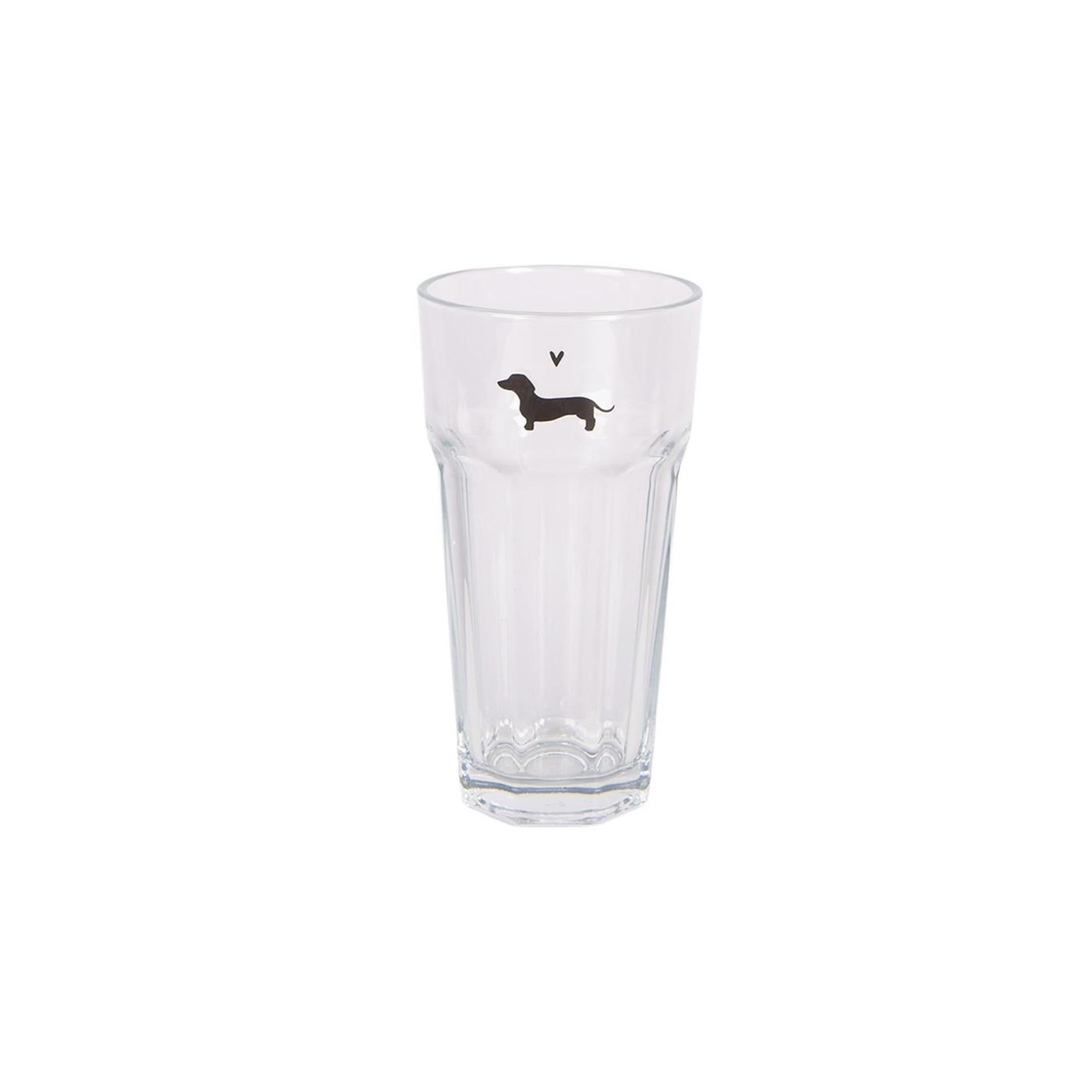 Clayre eef drinkglas tekkel 320ml ø8x15 cm glas