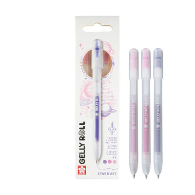 Sakura • gelly roll retractable stardust set pink purple 3pcs