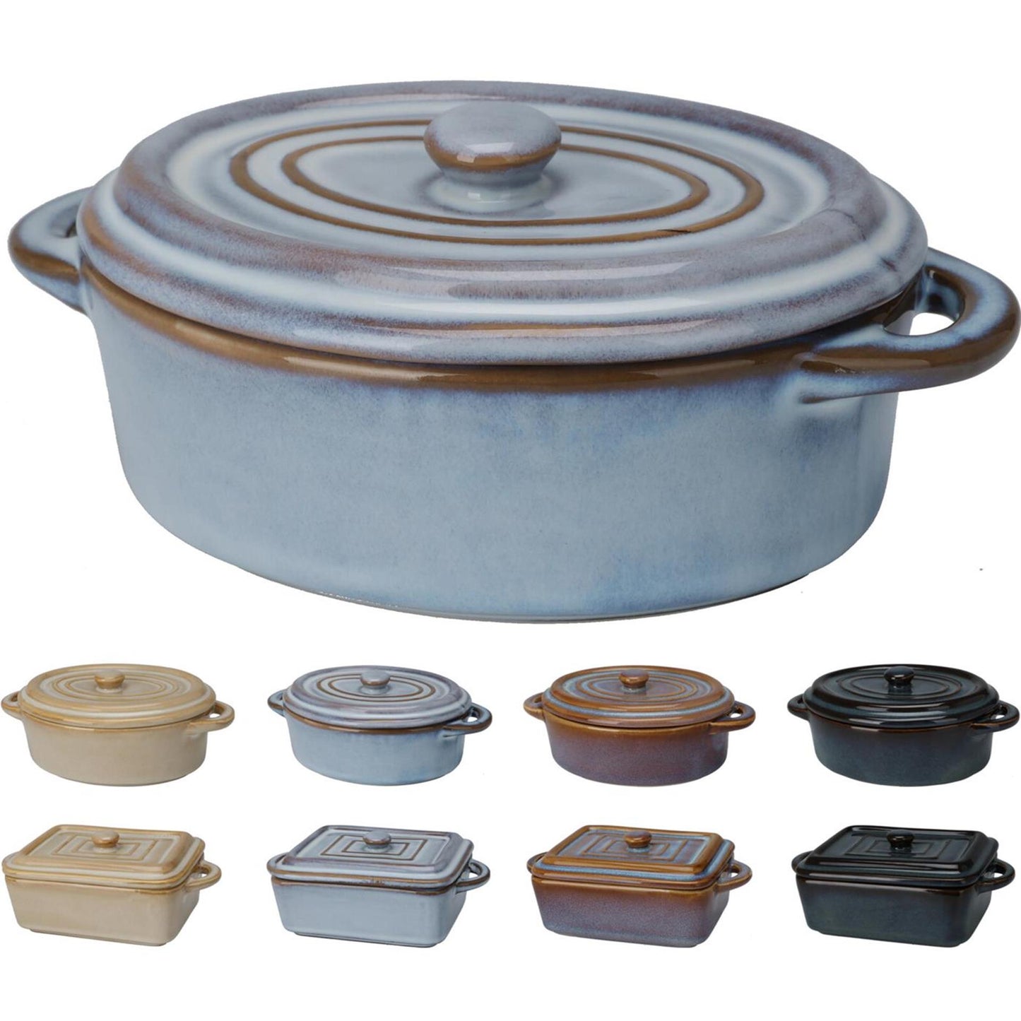 Excelent houseware stoofpannetje aardewerk rechth. of ovaal