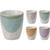Excellent houseware beker 150ml aardewerk 4ass doos a 12st