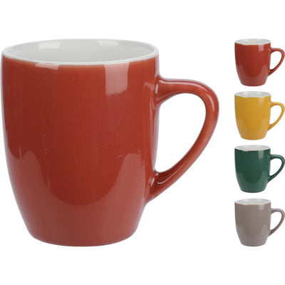 Excellent houseware beker aardewerk 240ml assorti kleur