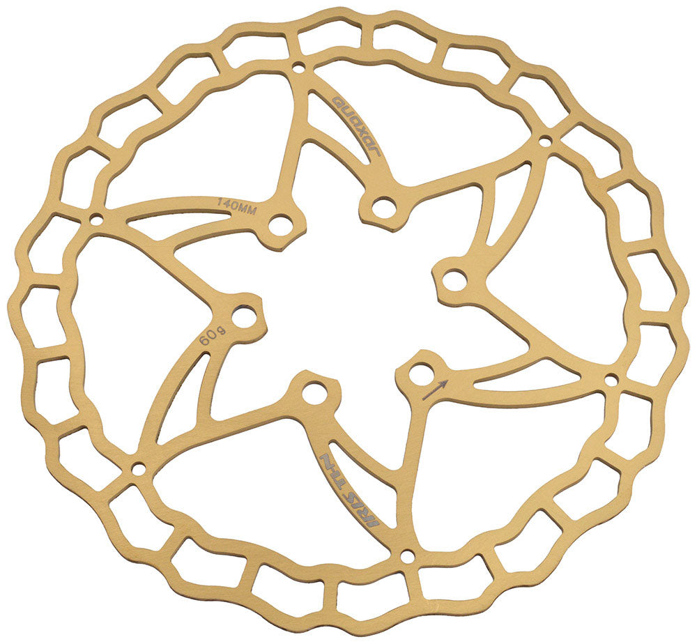 Quaxar iris ultra-lightweight titanium 6-hole brake disc