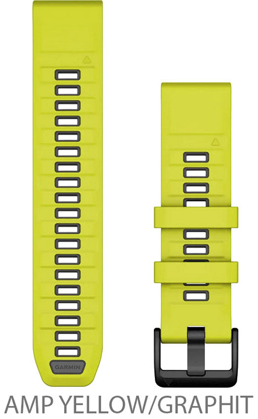 Garmin fenix 8 7 6 quickfit™ silicone strap 22mm | spark orange graphite