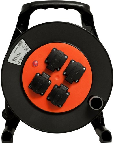 Qwattpro kabelhaspel big ez ra 40m 3g2,5 h07rn-f zwart - 1311004