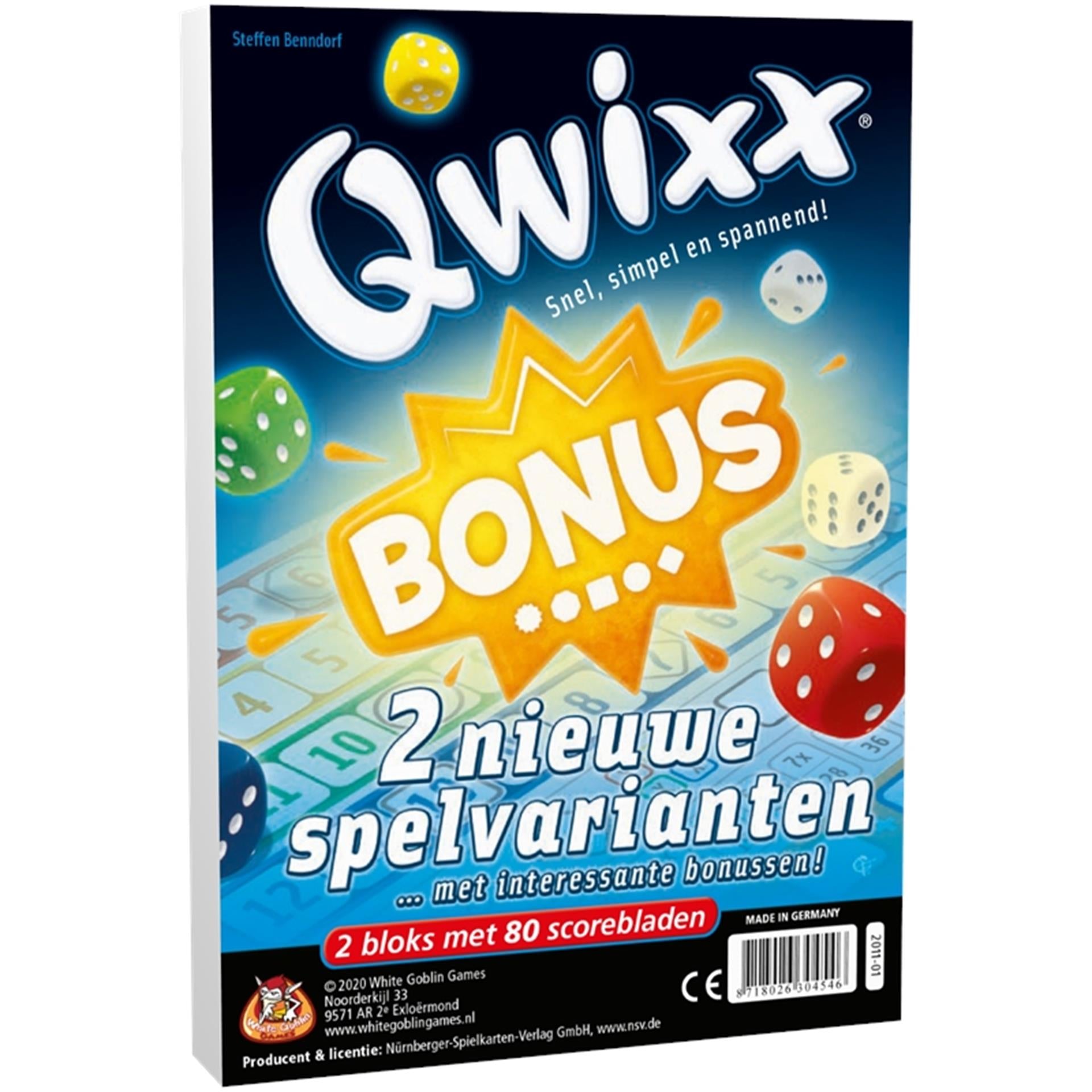White goblin games qwixx bonus