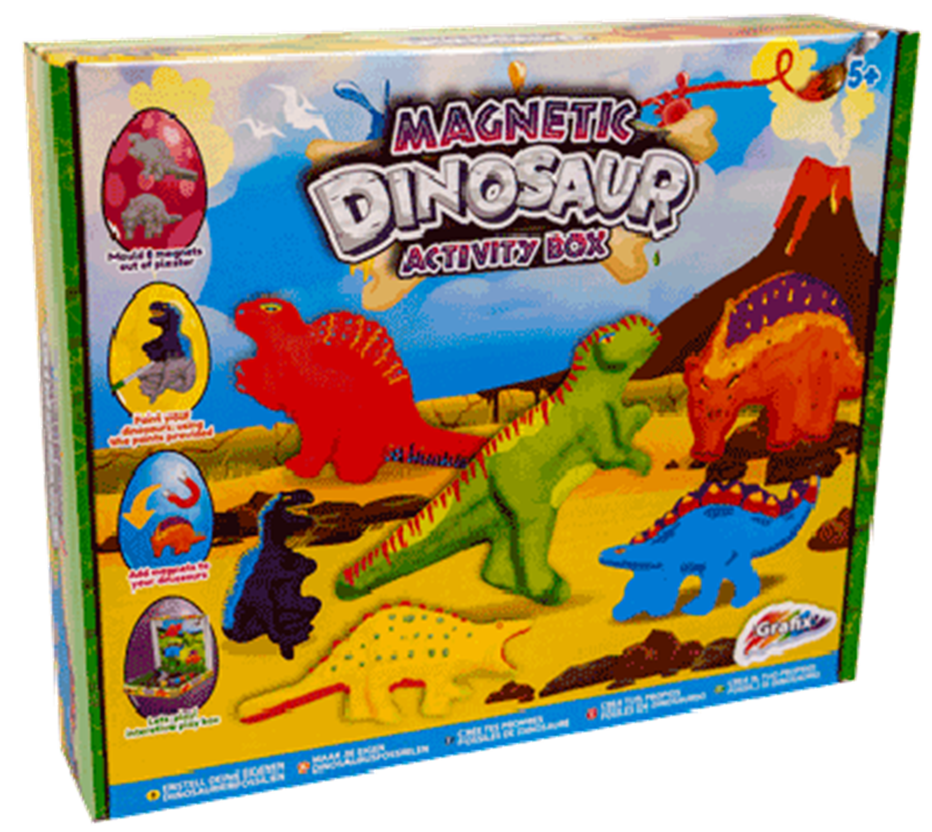 Grafix magnetische dino activity box 30x25cm 9-12 jaar