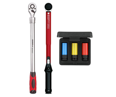 Gedore red wielwissel-set, incl. momentsleutel 40-200 nm, 3-dlg 3300187 - r69003000