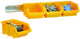Raaco diy stapelbak 2 op rail geel 4e2r - 124867 124867