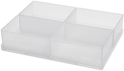 Raaco inzetbakjes 55 a7-1, (4st.) op tray - 136471 - 136471