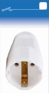 Enzo randaarde contra stekker arctic wit kopp - 6641632