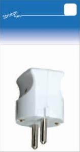 Enzo randaarde stekker arctic wit kopp - 6641021
