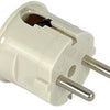 Enzo randaarde stekker haaks bakeliet mk wit - 6140594