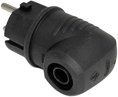 Enzo randaarde stekker rubber haaks abl - 6141230