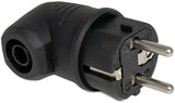 Enzo randaarde stekker rubber haaks abl - 6141230 - afbeelding 1